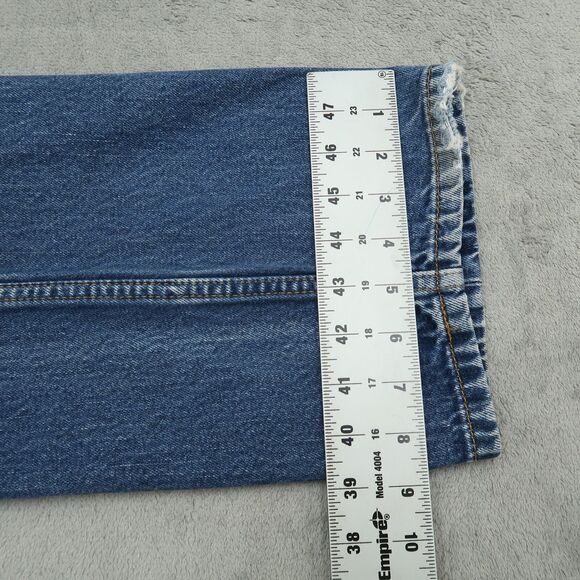 Levi's Jeans Mens Fits 39x29 (Size 40x30) Blue 505 Reg Straight Cotton Denim - Picture 7 of 15